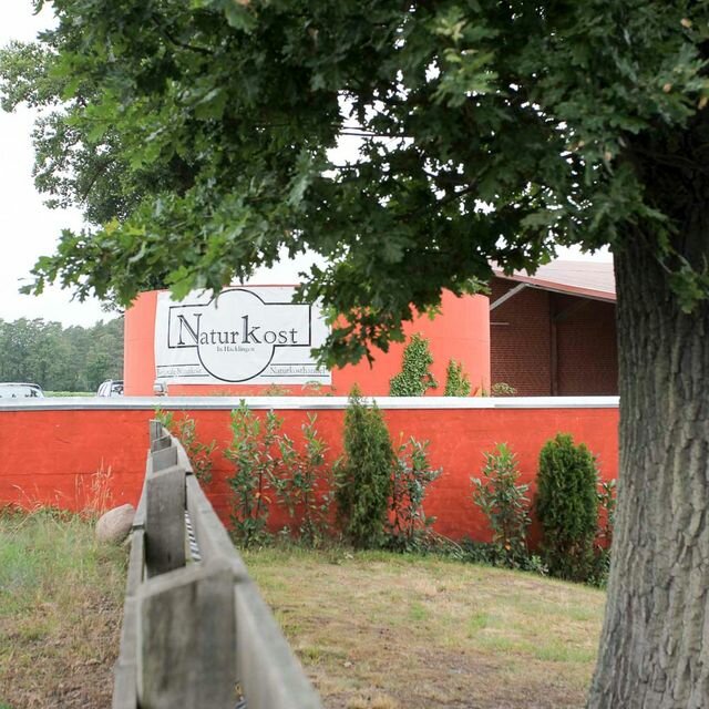 Zaun vor dem Naturkostladen Häcklingen in Lüneburg